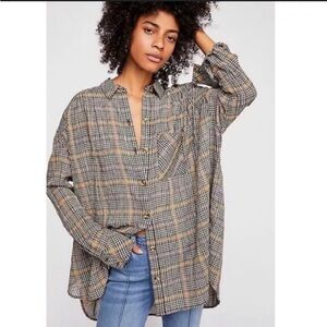 EUC Free People Break My Stride Oversized Top
